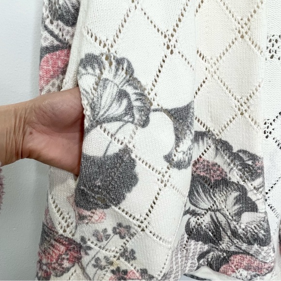 Anthropologie Knitted and Knotted Open Front Cardigan Size S - Picture 5 of 6